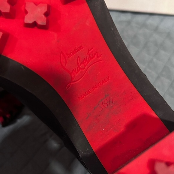 CHRISTIAN LOUBOUTIN Women’s Communa 70 Ankle Boots- Black/ Size 36.5 (US 6.5) - Picture 10 of 16